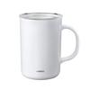 HARIO Ceramic Coated Vacuum Double Wall Insulated Tumbler 350mL White CTF-350-W with Rotary Lid