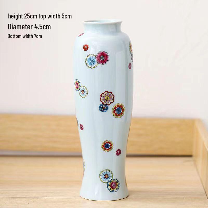 Antique Blue and White Chinese Porcelain Vase - European & American Handicraft for Flower Arrangements