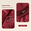 Grandma's Winter Red Velvet-Enhanced Cotton Jacket for Middle-aged and Elderly Women