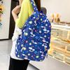 Women's Backpack Three-Piece Set Rainbow Print Student Schoolbag Large Capacity Backpack