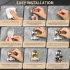 Removable Stainless Steel Shower Hook Wall Mounted Shaver Storage Rack  Washroom Wall