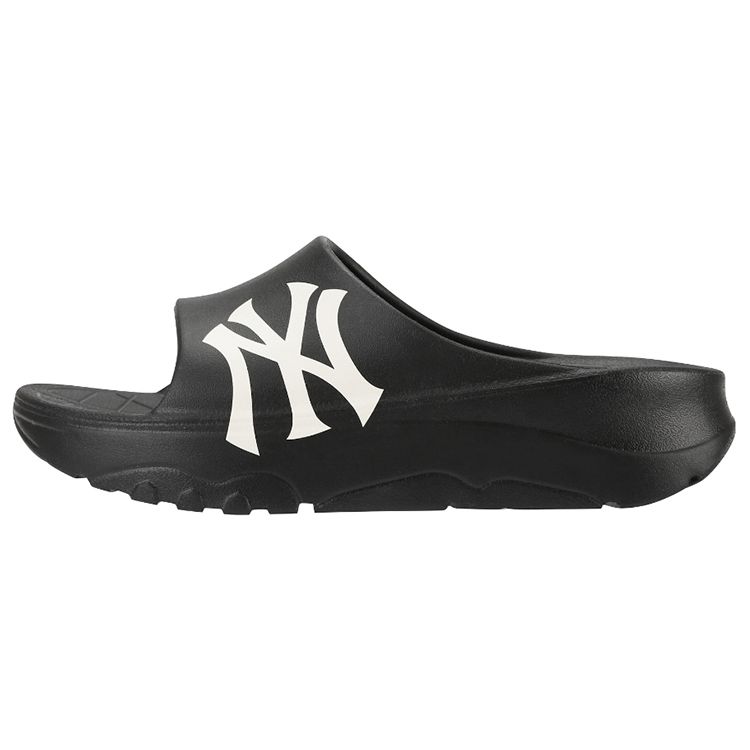 MLB Pantoufles New York Yankees Semelle Épaisse Caoutchouc Antidérapant Sandales Claquettes Pantoufles Unisexes Noir 32SHHP111-50L 36.5