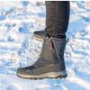 Shoes for Men Large Size Winter Men Boots Fashion Warm Plush Ankle Boots Sweat Wicking High-Top Warm Snow Boots Outdoor Sneakers