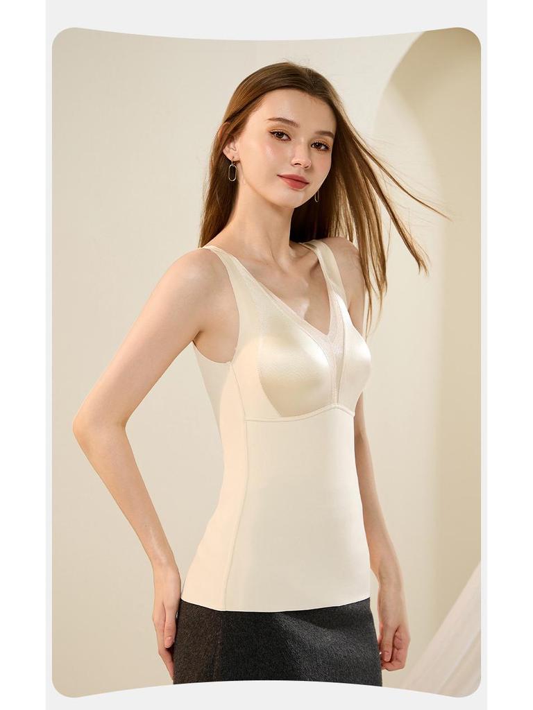 Lace Satin Aloe Antibacterial Warm Back Smoothing Bra - Women's 10A with Comfortable Lift