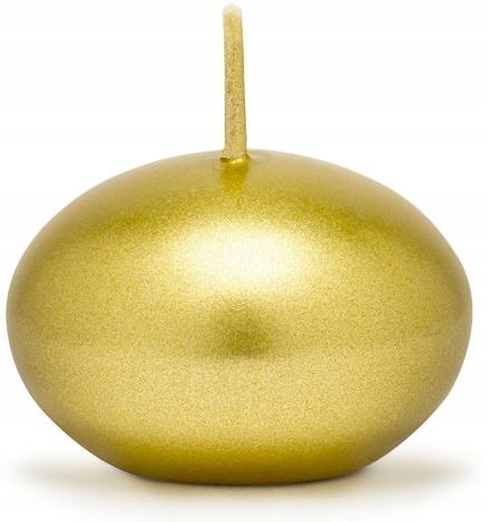 Floating Candle, Metallic, Gold, 4cm, 1pc