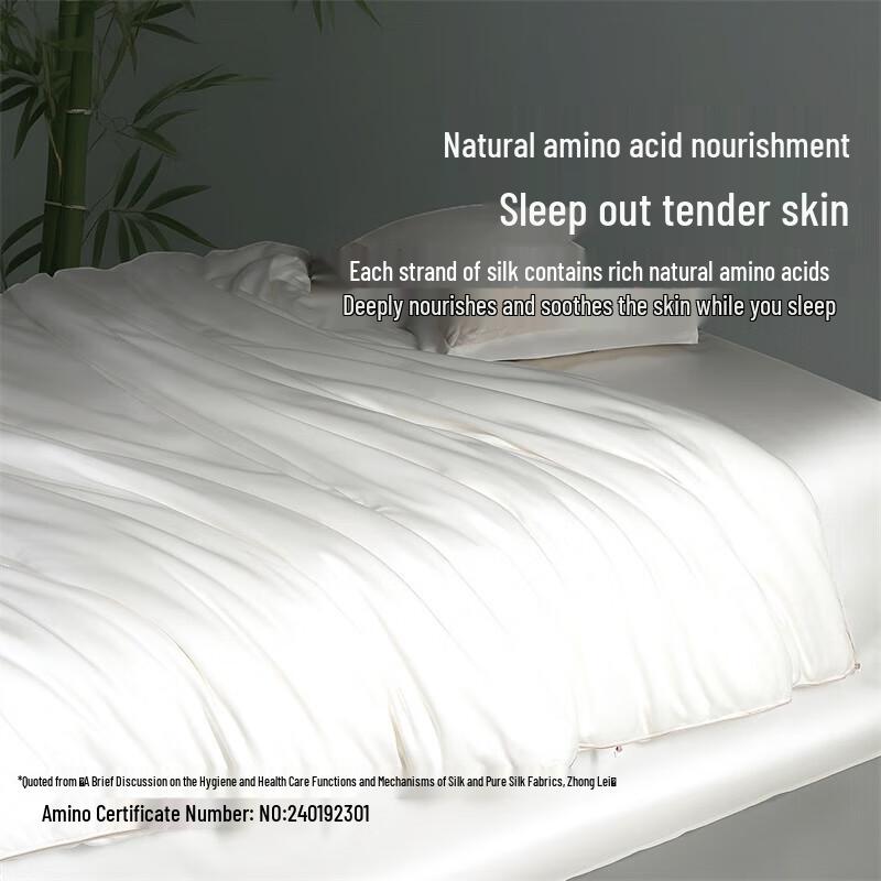 Mercury Home Textiles 100% Mulberry Silk Quilt, 100S Cotton Cover