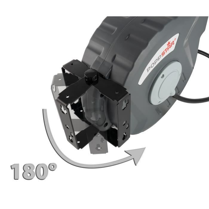 Poppstar Enrouleur De Tuyau À Air, Tuyau 10m +1m, Connecteur 5/16", 1/4"NPT/BSPT