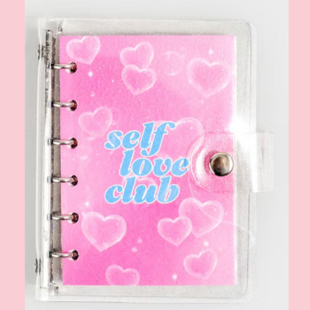 

High teen 6-hole check inner notebook 80 sheets рожевий