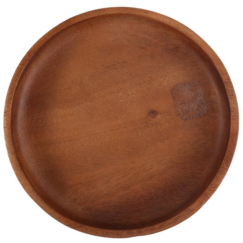 CYCLI-Walnut Tray, Solid Wood Rectangular Household Fruit Dessert Tray, Japanese-Style Disc Dry Bubble Tray Tea Tray.