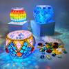 Handmade DIY Glass Mosaic Candle Holder Vase - Creative Parent-Child Educational Toy, Perfect for Birthday Gifts
