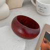 Texture Chunky Bracelets Women Transparent Wood Hand Ring Fashion Resin Exaggerate Bangles  Women