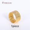 5 Pcs/lot 18k Real Gold Plated Brass Round Pattern Wire For DIY Finger Ring Jewelry Making,Gold Wire For Handmade Ring Craft