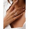 Bobisty 3Pcs Fidget Ring for Women Men Stainless Steel Rings for Relief Anxiety Anti Stress Band Thumb Spinner Ring Jewelry Gift