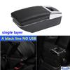 For Citroen C2 C3 Car Armrest Box Central Storage Box Interior Retrofit USB Charging Ashtray Car Accessories