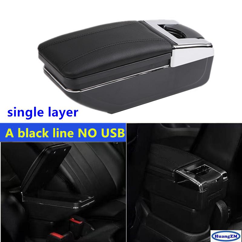 For Citroen C2 C3 Car Armrest Box Central Storage Box Interior Retrofit USB Charging Ashtray Car Accessories