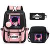 Peripheral Printing Children'S Backpack Set Leisure Student Schoolbag Pencil Bag Shoulder Bag