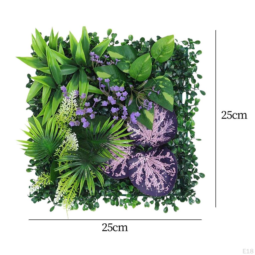 Pannello decorativo da parete verde - Fogliame realistico per casa e giardino