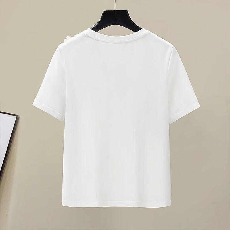 Women's Elegant Floral Short Sleeve T-Shirt