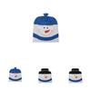 Christmas Chair Cover Set With Snowman Design For Holiday Home Decor