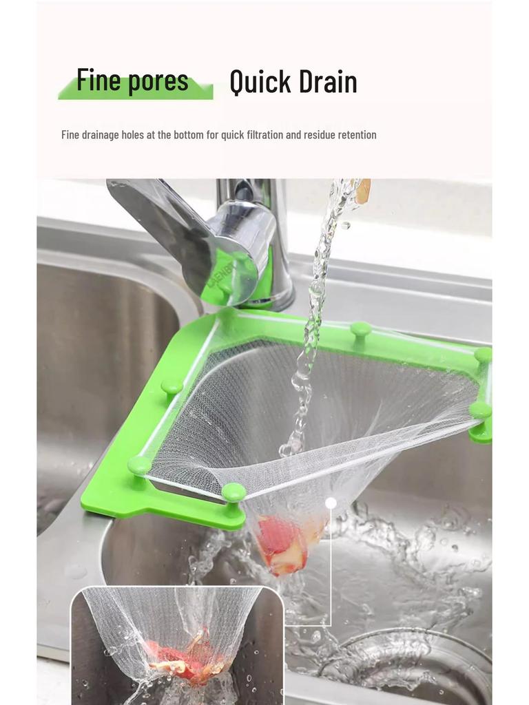 Einweg Dreieck Spülen Siebnetz für Küche und Geschirrspülen