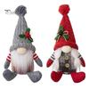 Acrylic Festive Party Supplies Faceless Plush Doll, Christmas Tree Hanging Ornaments, Knitted Rudolf Stuffed Holiday Ornaments Toy, Nordic Window