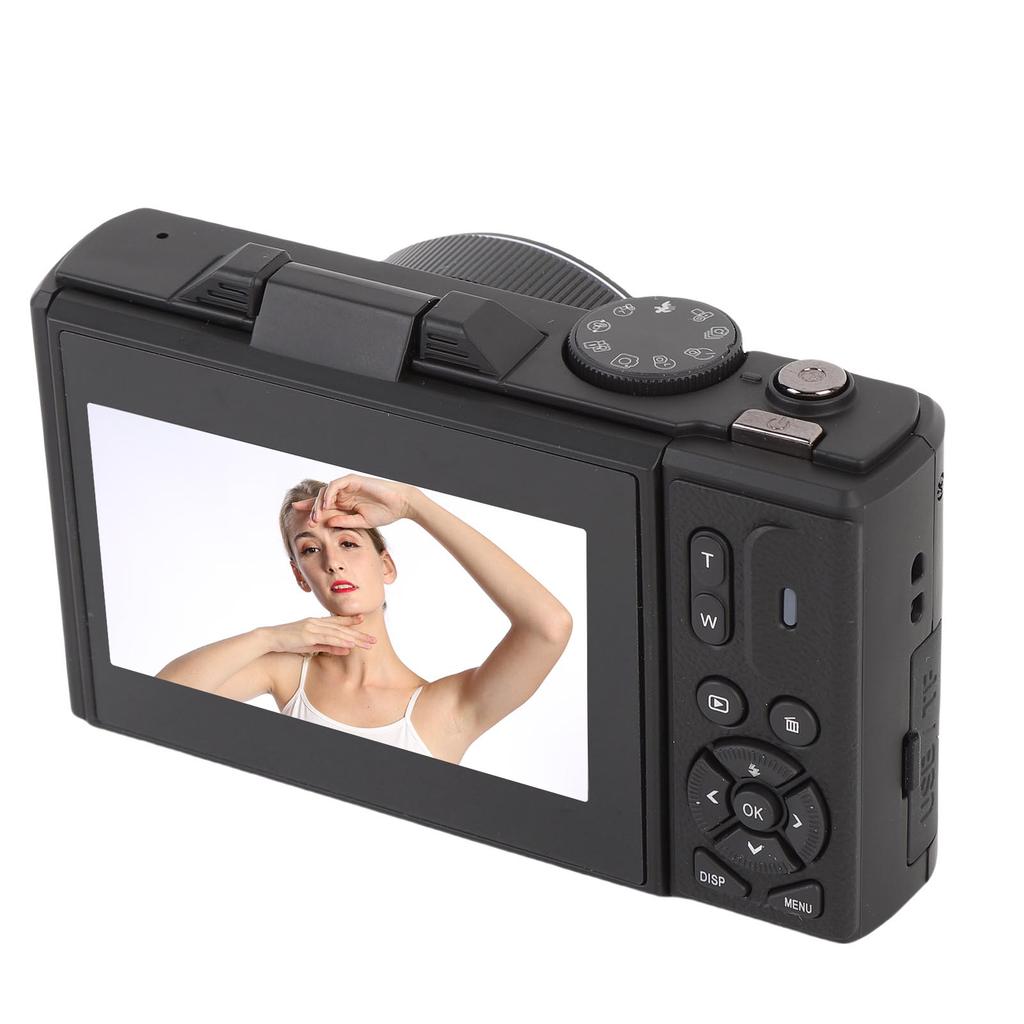 Digital Camera 5K 75MP HD 18X Zooming Autofocus 180 Degree   Screen Anti Shake Retro Digital Camera for Selfie Travel
