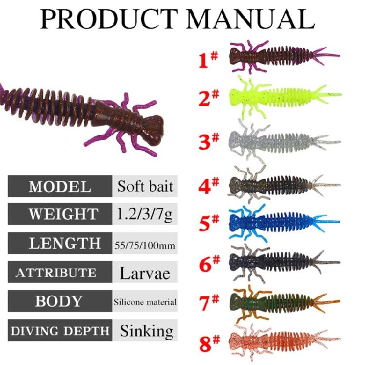 5/10PCS Topwaters Swimming Lure Artificial Baits Simulations Insect Swimbaits Floatings Insect Soft Baits Easy to Use
