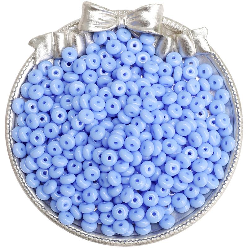 50 Stück Kristall Tschechische Glasperlen Abakus Rocailles für Ohrring Armband DIY Schmuck Handwerk Zubehör Herstellung