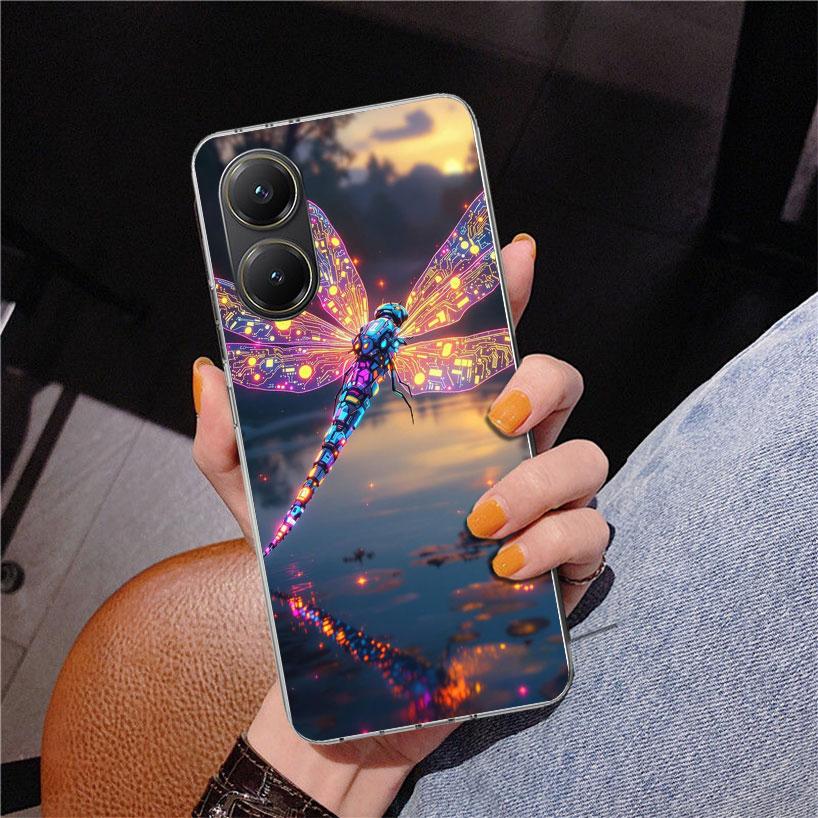 Beautiful Dragonfly Enthusiasts Phone Case For Xiaomi Poco X7 X6 X5 Pro F7 Ultra Redmi 15C 15 13C 13 12C 12 10 10A 10C 9 9A 9C 9