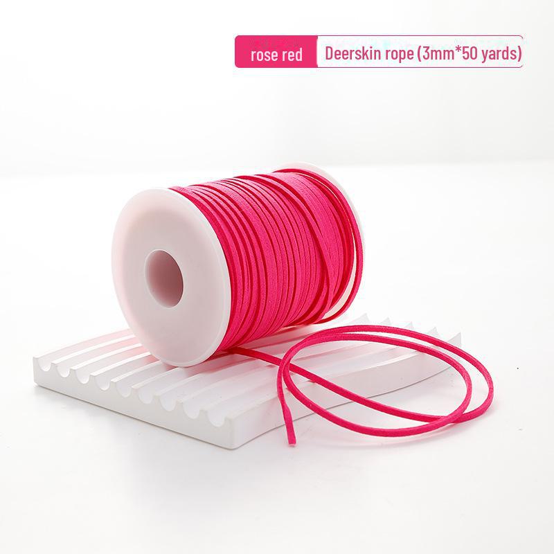 Koreanisches Hirschleder Wildleder Blumenband & Samt Schleife für DIY Dekoration