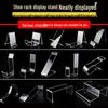 Transparent Acrylic Shoe Display Stand for Adult and Child Shoes