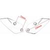Motorrad Seitenscheibe Windschutz Seitenverkleidung Deflektor Luftstrom Handschutz Protektor passend für B.M.W R1250 GS Adv 2019-2022 R1200 GS Adv 2014-2020