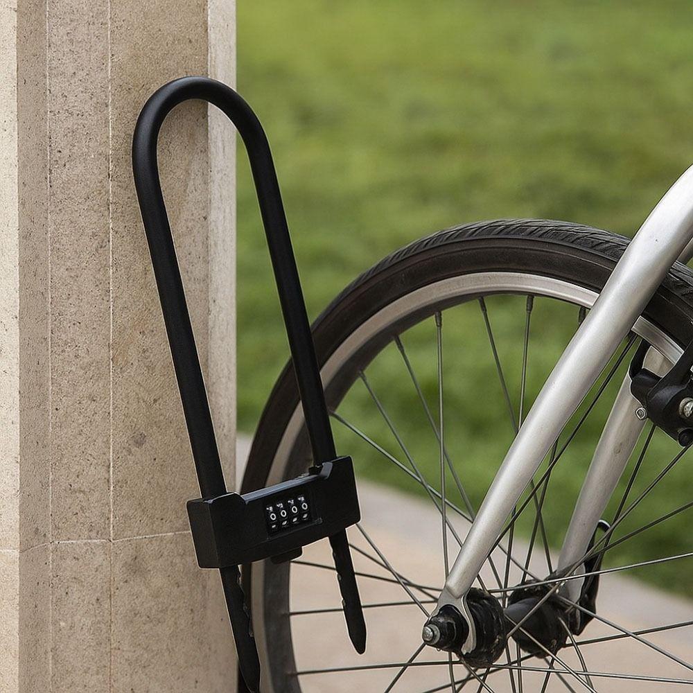 

Adjustable Shackle Combination Lock Long Shackle Safety Padlock Anti-Pry Glass Door Lock Gates синій