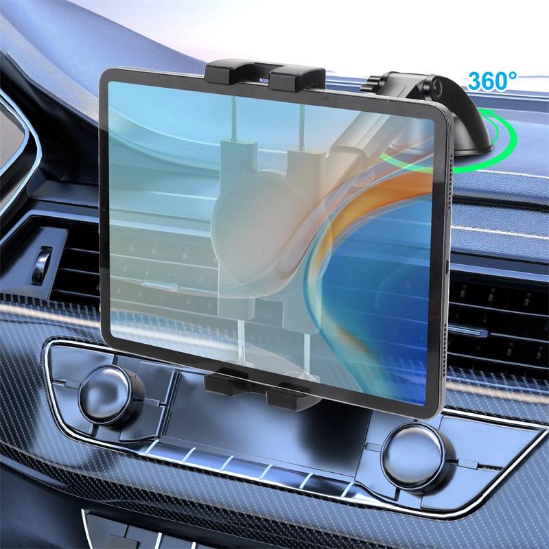 

Large Sucker 360 Rotation 4.7-12.9 Car Tablet Holder Mount Stand Stents For Ipad Pro Mini 2 3 4 Air 2 Samsung S8 S9 Xiaomi Asus