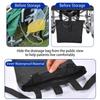 Wheelchair Hanging Storage Bag Waterproof Oxford Fabric 1Pcs Adjustable Straps for Holding Phone Snacks Drinks