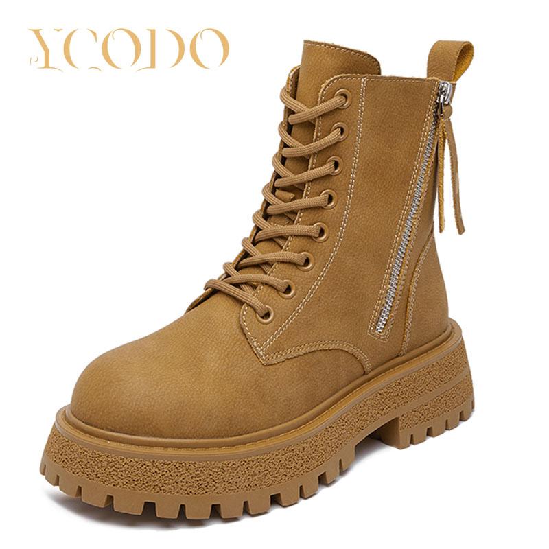 

Женская осень, зима Натуральная кожа Толстая подошва Martens
