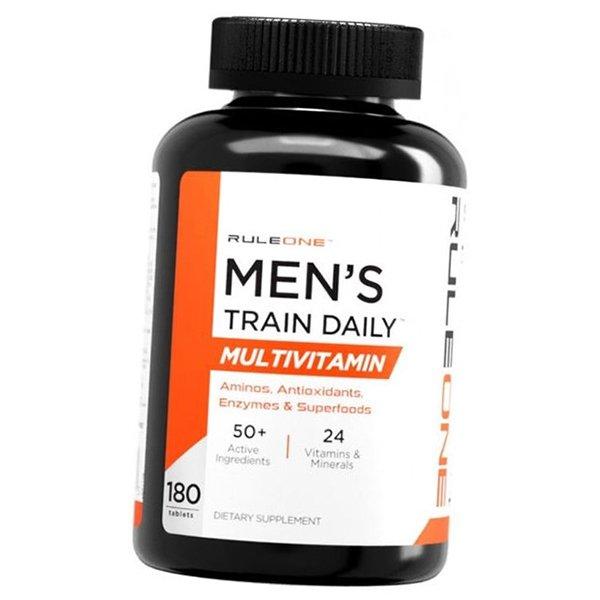 

Комплекс вітамінів для чоловіків, Men s Train Daily Multivitamin, Rule 1 (36408001) 90tab