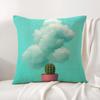 Tropical Plant Fruits Pillow Case Natural Linen Organic Fabric Double-Sided Printing Breathable Perfect For Home Decor