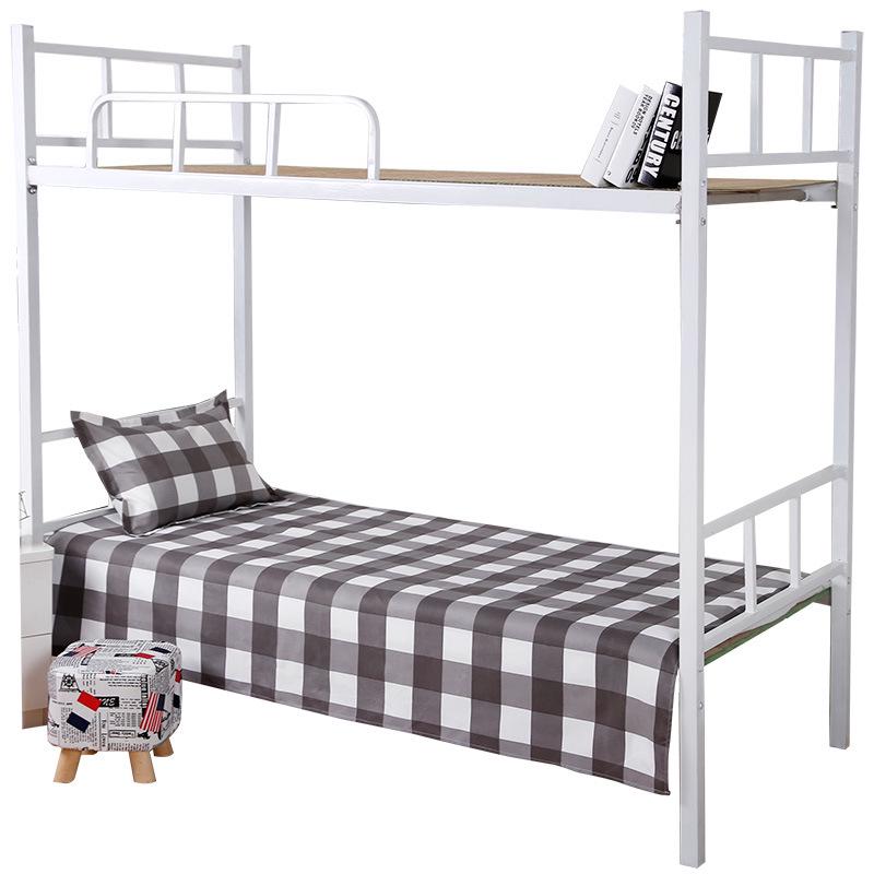 Velvet Single Bed Sheet & Double Quilt Cover for Dormitories in Simple Style