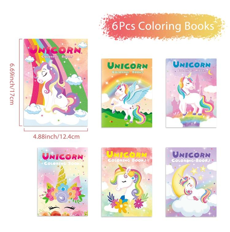 Children's Coloring Books Jungle Animal Mermaid Construction Vehicle Unicorn Drawing Book School Early Education Stationery Toys