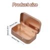 Flips Top Storage Tin Boxes Sturdy Iron Organizers Containers for Home Office 2 Pieces Set