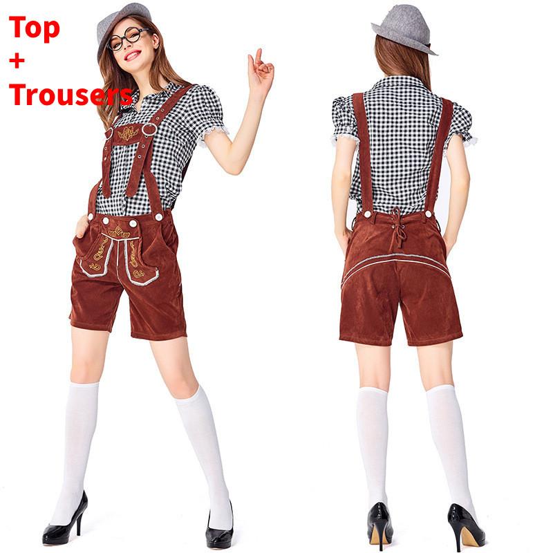Cosplay Bavarian Beer Costume Set For Women Halloween Party Performance Stage