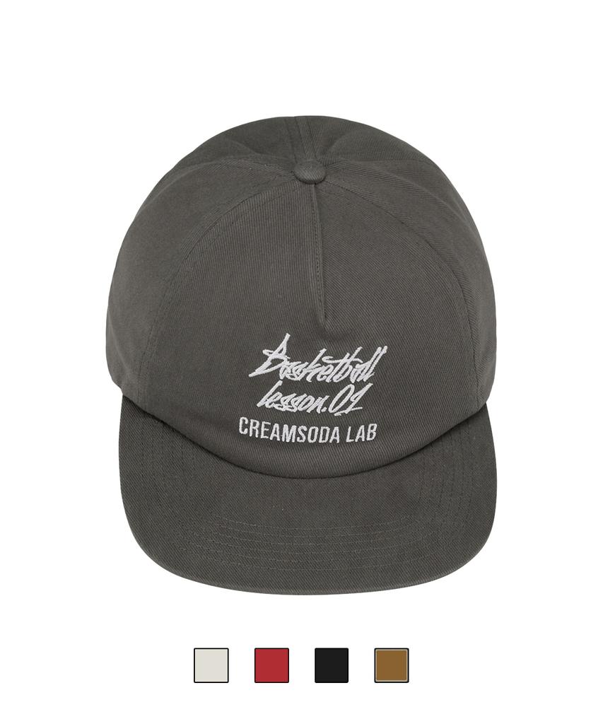 CREAM SODA LAB Quarter Ball Cap Gray White