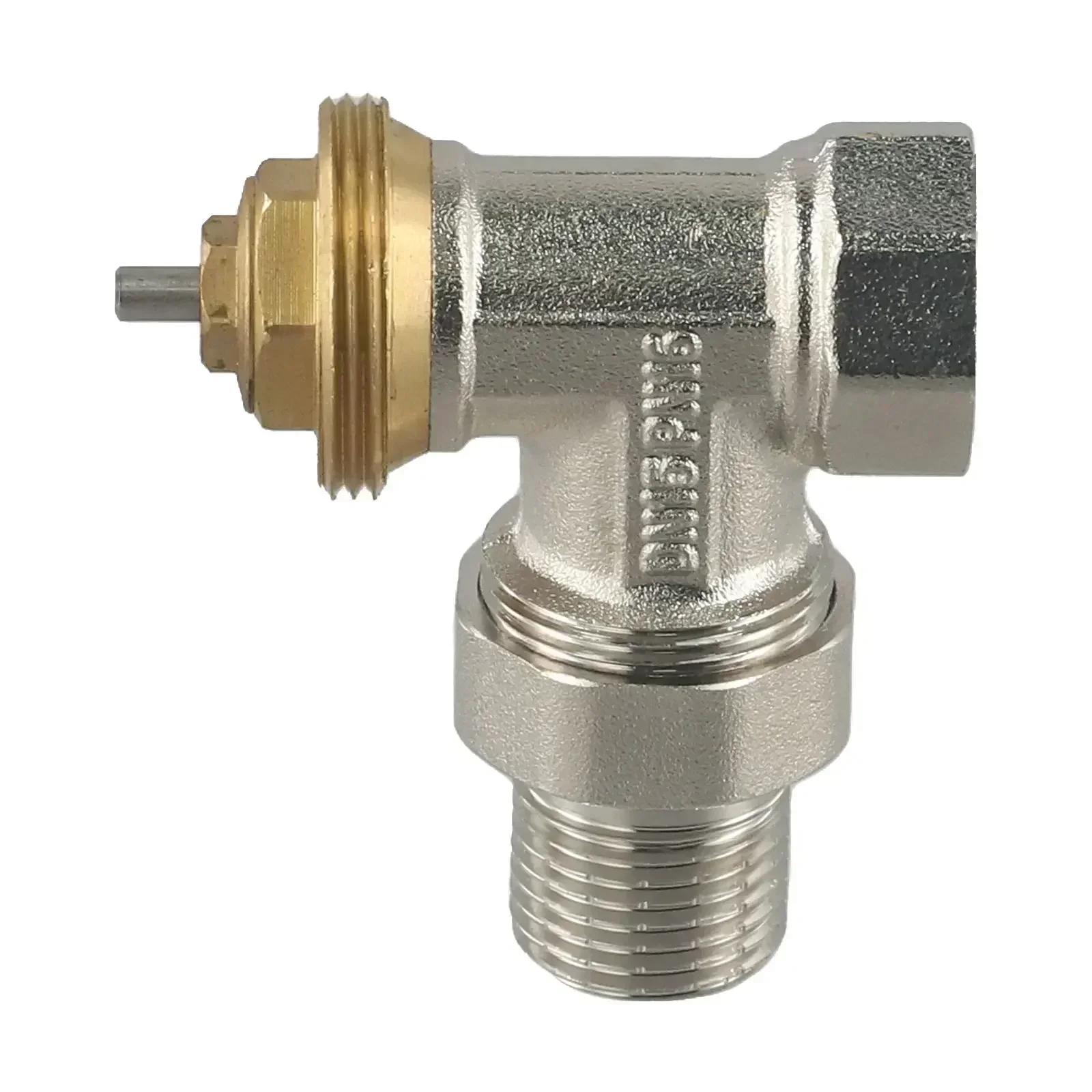 Brass Angle Valve Thermostatic Regulating Valve Brass Thermostatic Angle Valve DN15/DN20 with Adjustable Temperature Features