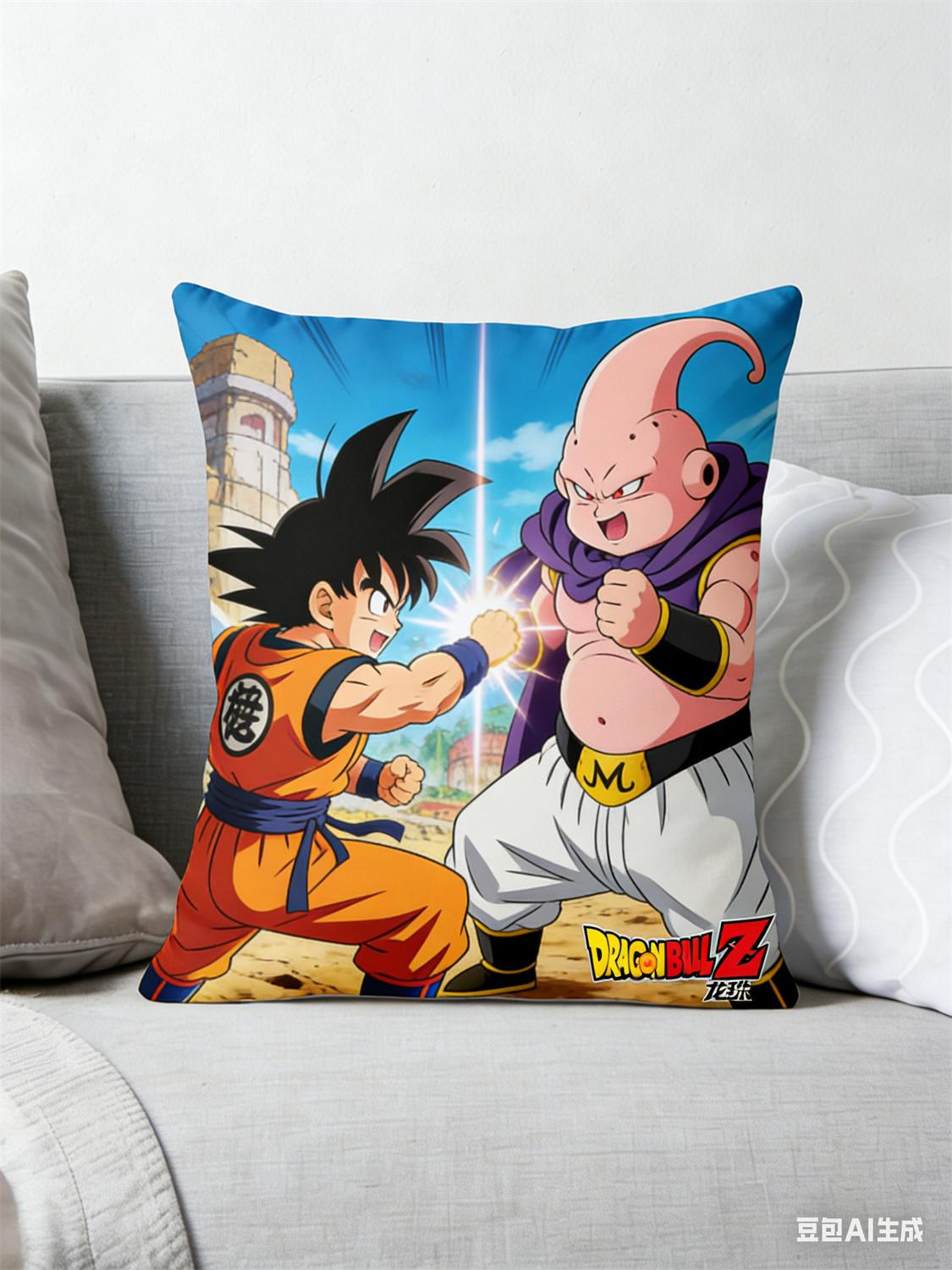 

Dragon Ball Pillow Anime Fan Favorite Goku Vegeta Print Decorative Pillow for Fans Anime Home Decor and Anime Enthusiast Sty 45x45cm