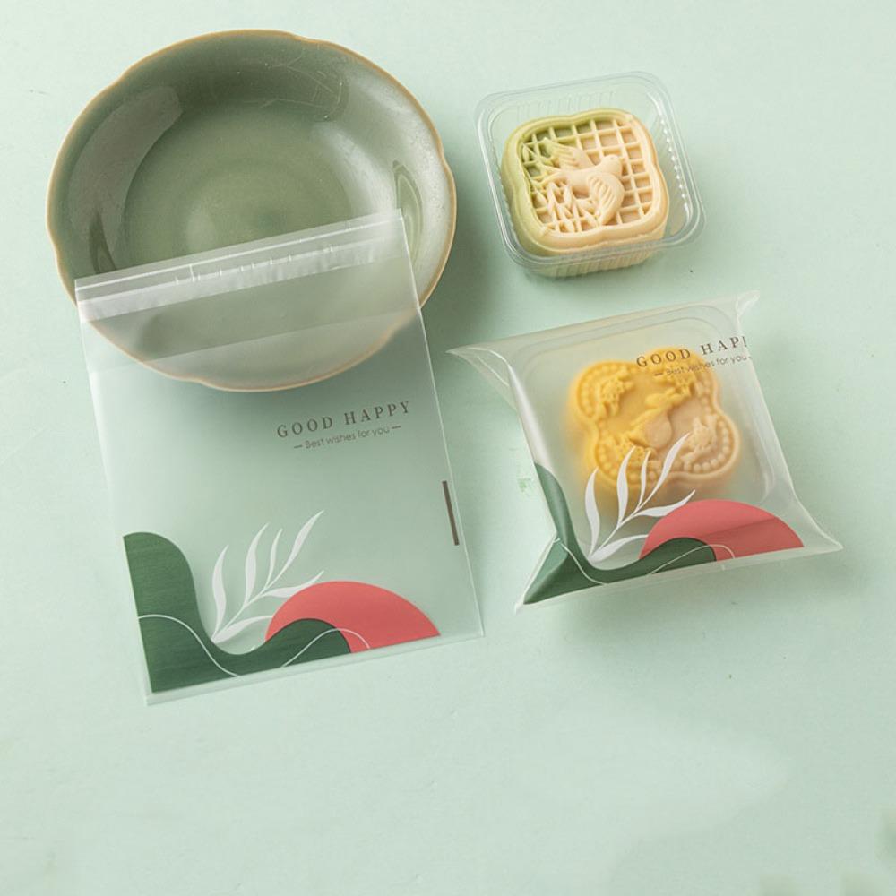 100Pcs/Pack Self Sealing Cookie Packaging Bag Transparent Mooncake Packaging Bag  DIY Baking Set 4