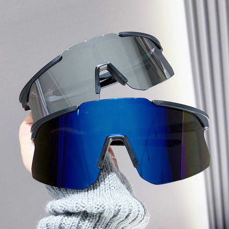 10PCS New Outdoor Windproof Men's and Women's Cycling Motorcycle Sunglasses with Large Sunshade Frame Sports Sunglasses