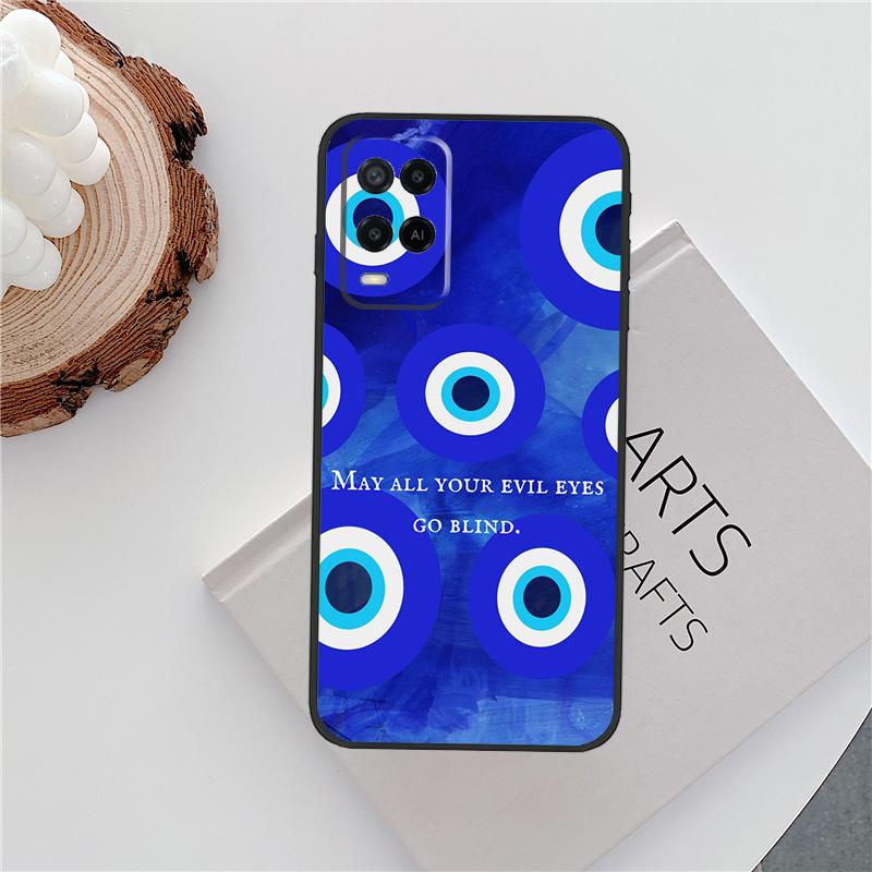 Nazar Boncuğu Evil Eye Case For Oppo A15 A80 A60 A40 A94 A54 A98 A78 A18 A38 A58 A16 A76 A96 A17 A77 A74 A57S Cover