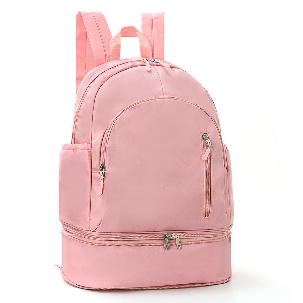 Waterproof Polyester Travel Backpack With Curved Shoulder Straps For Daily Use