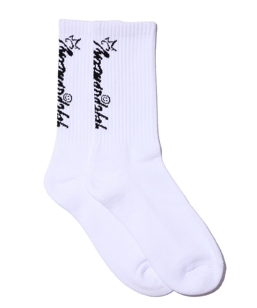 CREAM SODA LAB Cream Soda Lettering Socks White